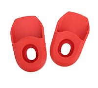 Generic Protecteur de Manivelle de Vélo en Silicone Solide et Polyvalent - Accessoire Pratique pour Une Bonne Protection - pour la Plupart des Manivelles de Vélo de Route (Rouge)
