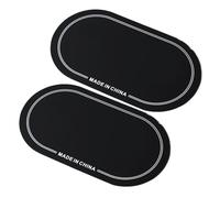 Generic Protecteur de Peau de Tambour, Patch de Peau de Tambour Durable, 2 Pièces, Patch de de Résistant à L'usure en PET pour la Performance Pratique, matériau: PET (Double Pédale Noir)