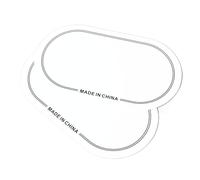 Generic Protecteur de Peau de Tambour, Patch de Peau de Tambour Durable, 2 Pièces, Patch de de Résistant à L'usure en PET pour la Performance Pratique, matériau: PET (Double Pédale Blanc)