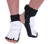 Generic Protecteur de Pied de Taekwondo, Tissu élastique Confortable, Double Fixation, équipement de Protection des Pieds pour Enfants, éponge D'entraînement de Taekwondo, Matériau PU (XS)