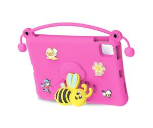 Generic Protecteur de Tablette avec Support - Étui de Protection EVA Résistant aux Chocs et Lavable - Idéal pour L'apprentissage et Le Divertissement - Compatible avec Pro 11/Air 4 5 6 7 (Rosé)