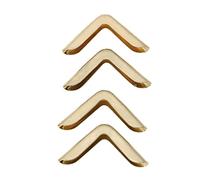 Generic Protecteurs de Coin de Livre, Décor Vintage Durable pour Scrapbooking, 50 Pièces pour Album Journal Intime, Fer Jaune (C103 couleur laiton)