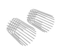 Generic Protection de Gouttière en Acier Inoxydable, de Descente de Gouttière Robuste et Réglable à L'épreuve des Oiseaux pour Tuyaux de 75mm, Paquet de 2