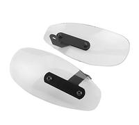 Generic Protège-main de Moto en Acrylique, Pare-Vent de Guidon en Acrylique, Support de Miroir Universel de 10 Mm, Déviation du Vent Claire en Acier allié de 5 Mm pour les Déplacements Quotidiens