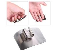 Generic Protège-mains Réglable en Acier Inoxydable pour Trancher les Aliments, Outil de Cuisson Sûr pour les Débutants en Cuisine