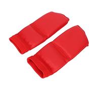 Generic Protège-Pieds de Boxe Rouge, Coussinets de Cheville Flexibles Antidérapants et Résistants aux Chocs pour L'entraînement de Taekwondo, 2 Pièces