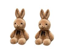 Generic PULABO Boucles d'oreilles lapin japonais et dessin animé filles automne et hiver tout match femmes en peluche oreille bijoux petits cadeaux créatif