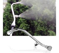 Generic Pulvérisateur Atomiseur Haute Pression à Deux Buses de Pulvérisation pour le Jardinage Extérieur D'irrigation économe en Eau, Conception Durable en Acier Inoxydable
