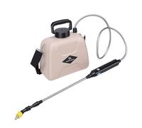 Generic Pulvérisateur de Jardin Rechargeable USB, Indicateur Lumineux Clair, Poteau Télescopique pour Pelouse de Cour, Matériau ABS Jaune