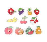 Generic Puzzle Cognitif en Bois, Jouet éducatif pour Enfants, Motif Animal/Chiffre/Fruit coloré avec Poignée Ronde, Améliorant la capacité Cognitive, pour Enfants âgés de 3 à 6 Ans (A3016 (Fruits))