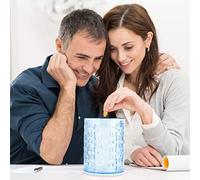 Generic Puzzle de Bricolage -Block -schweinbank dans des Couleurs Transparentes, 41 Parties pour la Coordination et la Formation des Patients, des Enfants d'anniversaire et des Adultes (Blue)