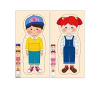 Generic Puzzle du Corps Humain pour Enfants, Jouet d'apprentissage de L'anatomie avec 5 Couches de Puzzle en Bois, Organes du Corps, Os, Muscles pour Enfants Garçons Filles (#1)