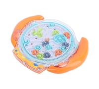 Generic Puzzle Labyrinthe 3D, Jeu de Casse-tête éducatif pour Enfants, Contrôle des Engrenages, motricité Fine, Jouet pour L'entraînement à la Concentration, Puzzle de Boule de Labyrinthe en (Orange)