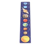 Generic Puzzle Toy of The Solar System, Puzzles Solar Model of Educational Wood The Science Wood composé pour Les Enfants pour la Fête (Soleil Jaune)