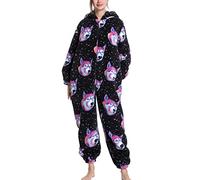 Generic Pyjamas Jumpsuit Doux élégant Moelleux un Pijamas Chaleureux Beau pour que les Femmes Dorment (L)
