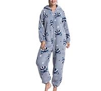 Generic Pyjamas Jumpsuit Doux élégant Moelleux un Pijamas Chaleureux Beau pour que les Femmes Dorment (XL)