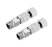 Generic Raccord D'aérographe Robuste à Déconnexion Rapide, Coupleur D'installation Facile pour Systèmes D'aérographe, Mâle Femelle de 1/8 Pouces pour Artistes