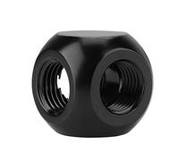 Generic Raccord de Connecteur de Tube de Refroidissement par Eau PC à 3 Voies en Laiton G1/4 pour une Modification Exquise de L'Eau de Refroidissement de 180 ° pour Application de par Eau PC