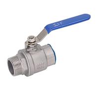 Generic Raccord de Robinet à Tournant Sphérique de Haute qualité, 1 Pouce NPT en Acier Inoxydable pour les Connexions de Tuyaux D'eau et D'