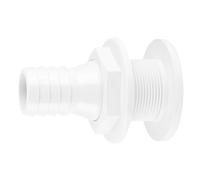 Generic Raccord de Tuyau de Pompe de Cale en Plastique Blanc, Raccord de Coque 1-1/4" pour un Fonctionnement Marin en Toute sécurité, Standard D'origine