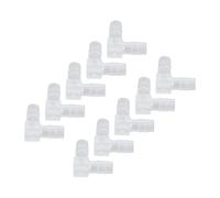 Generic Raccord PE Durable sans Odeur pour Tuyau coudé à 90 Degrés pour Aquarium, Adaptateur de Joint en Forme de L pour Utilisation en Laboratoire 10 Pièces (8 millimètres)