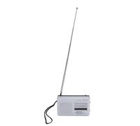 Generic Radio Portable à Transistor de Poche, avec Bandes FM AM, Haut-Parleur intégré, Prise Casque, pour la Maison, Les Voyages, Les Urgences en Plein Air (Argent)