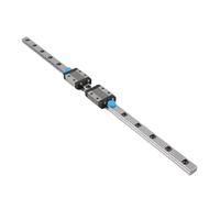 Generic Rail de Guidage Linéaire MGN9B Durable de 300mm, Ensemble de 2 Blocs de Rail de 9mm de Largeur pour Machines de Précision