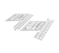 Generic Rangée de Quilting en Diamant, Double Bande de 60 Degrés Ruinée avec une Haute Précision en Acrylique Transparent à 18 Pouces Facile à Vérifier pour la Conception de la Modélisation