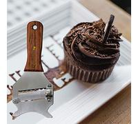Generic Râpe à Beurre, Râpe à Truffes en Acier Inoxydable avec Manche en Bois pour Pépites de Chocolat (SILVER)