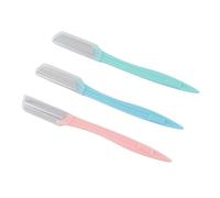 Generic Rasoir à Poils du Visage pour Femmes, Lame en Acier Inoxydable, Tondeuse à Sourcils pour une Mise en Forme de Précision, 3 Pièces pour les Voyageurs