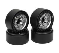 Generic RC RAD RAND Set, ni Résistant à Haute Résistance 1,9 -col-Perldlock Marges Stables 4pcs pour SCX10 III III (Silver)