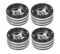 Generic RC Wheel Hub, CNC Traite l'alliage en Aluminium RC Autorad Hub Stable de 2,1 Pouces de Diamètre pour 1/10 Crawler (Silver)