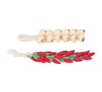 Generic Réaliste Miniature Faux Chili et Ail String pour Dollhouse Decor 1:12 Échelle Dollhouse Mini Vetageable Parfait pour la Décoration de Table