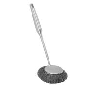 Generic Récureur, Manche Long, Brosse à Vaisselle en Acier Inoxydable 304 Facile à Utiliser pour la Maison (SILVER)
