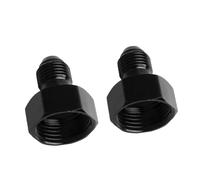 Generic Réducteur de Conversion Compact AN10 à AN6, Raccord en Aluminium Léger pour une Lubrification Fiable du Moteur, 2 Pièces (AN10 Femelle vers AN6 Mâle Noir)