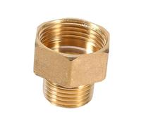 Generic Réducteur de Douille Hexagonale de Tuyau D'eau en Laiton pour Compteur D'eau, Adaptateur Sain et pour Adoucisseur, 1 Connecteur de Raccord de Tuyau en Laiton pour Chauffage par le Sol