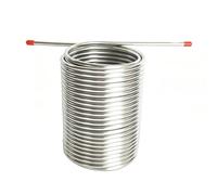 Generic Refroidisseur de Moût, Serpentin de Refroidissement à Immersion En Acier Inoxydable, Serpentin de Refroidissement pour Bière, Serpentin de Refroidisse, Sans Connecteur
