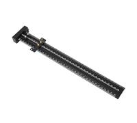 Generic Règle Carrée en T Facile à Utiliser, Métal Réglable en Alliage D'aluminium, Double Aiguille pour le Travail du Bois 35cm (BLACK)