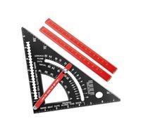 Generic Règle de, 80 ° Mesure d'angle Rouille à l'échelle de 7 Pouces à échelle Claire Carrée Robuste Robuste Compact pour Décoration en Pierre de Coupe en Bois (Norme britannique)