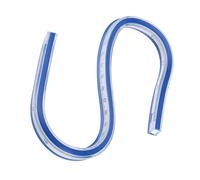 Generic Règle de Courbe Flexible et Solide pour L'arpentage de la Construction, Outil Double Face en Vinyle pour la Confection de Robes de Dessin, Plastique 12 Pouces/24 Pouces (30cm/11,8)