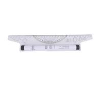 Generic Règle de Couture, Règle Roulante de la Parallèle de la Ligne Parallèle, Dessin de Courbe à Roller Mesurant les Dirigeants de Petite Intégrés pour Mesurer le Bureau de Rédaction (30cm)