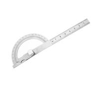 Generic Règle de Goniomètre de Détecteur D'angle de Rapporteur D'acier Inoxydable pour L'outil de Mesure de Travail du Bois 15 Cm (80 * 120mm)