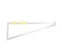 Generic Règle de Localisation Pliante en Acier Inoxydable, Outil de Perçage et de Mesure de Trous de 2 Pouces avec 5 Curseurs pour les Projets de Menuiserie et de Bricolage