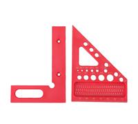 Generic Règle de Traçage à Trous Carrés de Charpentier, Outil de Mesure Multi-angle Polyvalent et Précis pour la Rénovation et le Travail du Bois