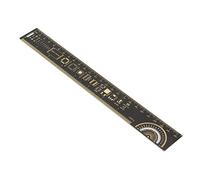 Generic Règle D'ingénierie de Circuits Imprimés de Haute dureté avec Jauges D'angle et Tables de Broches IC pour les Amateurs D'électronique 25 Cm 10 Pouces