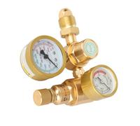 Generic Régulateur de Gaz pour Soudeur Débitmètre de CO2 Haute Précision Débitmètre MIG TIG pour Jauge D'argon 4500 PSI pour le Soudage Sortie 1/4 Po, pour Applications MIG TIG