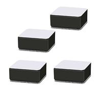 Generic Rehausseurs en Acier au Carbone pour canapé, élévateur de Meubles Auto-adhésif avec Coussin en Feutre, Lève-lit Antidérapant pour canapé, Chaise, Armoire, Fauteuil, Paquet de 4 (Black)