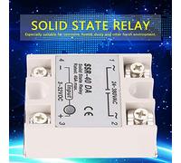 Generic Relais SSR à Semi-conducteurs 40A 40DA, Efficace, Fiable, sans Bruit pour les Systèmes de Contrôle Automatisés et les Machines CNC 6x4,5x2,3 Cm