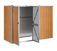 Generic Remise à Outils, Remise à Outils, Abri de Jardin avec Toit en Pente, Armoire de Jardin avec Espace de Rangement, Acier galvanisé, Anthracite (88x89x161 cm) (225 x 89 x 161 cm)