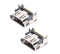 Generic Remplacement du Port HD pour Consoles de Jeux, Accessoire de Connecteur en Métal Durable, Restauration de la Sortie Vidéo pour L'expérience de Jeu, 2 Pièces